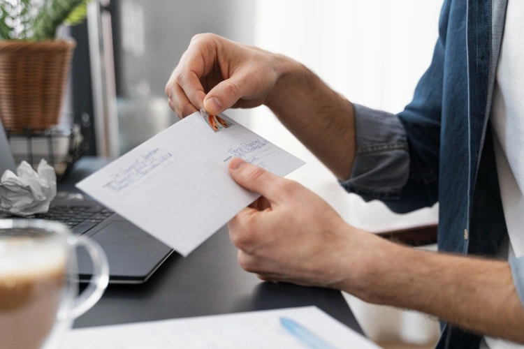 how to mail a check safely through ups