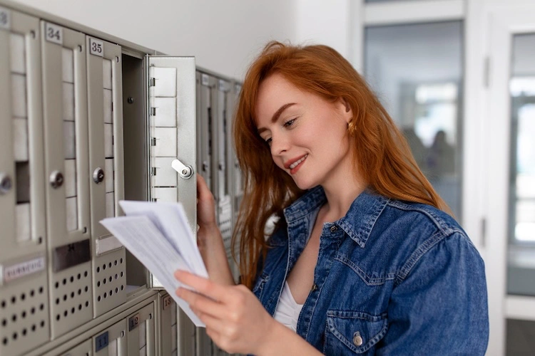 how to send check in mail