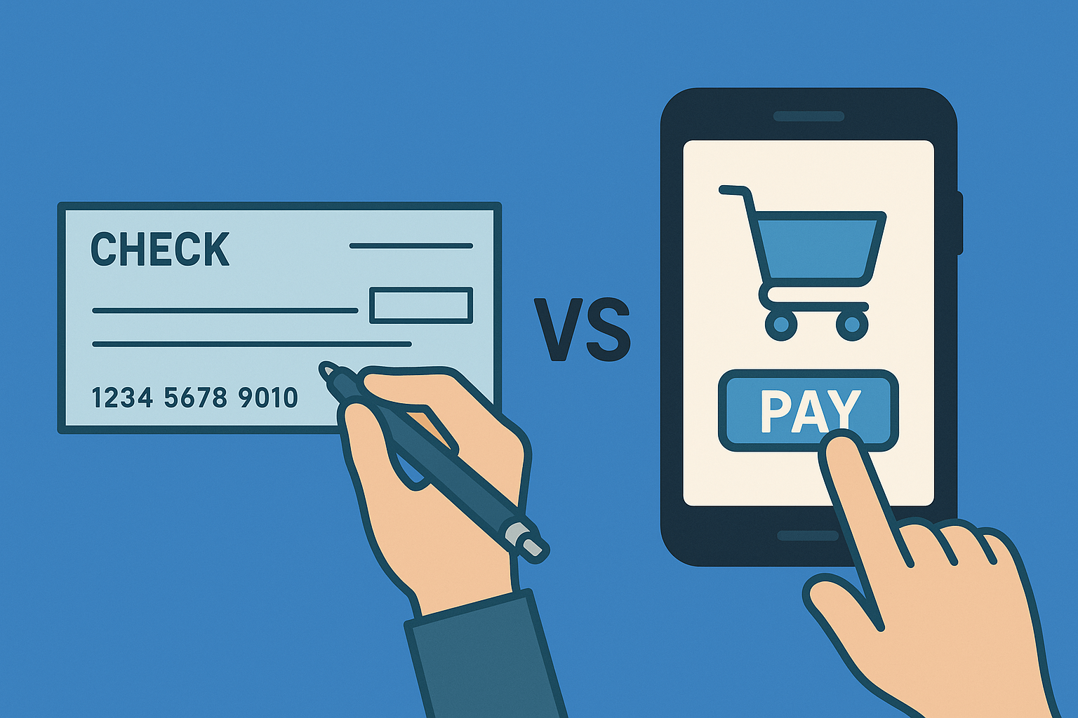 check payments vs digital payments